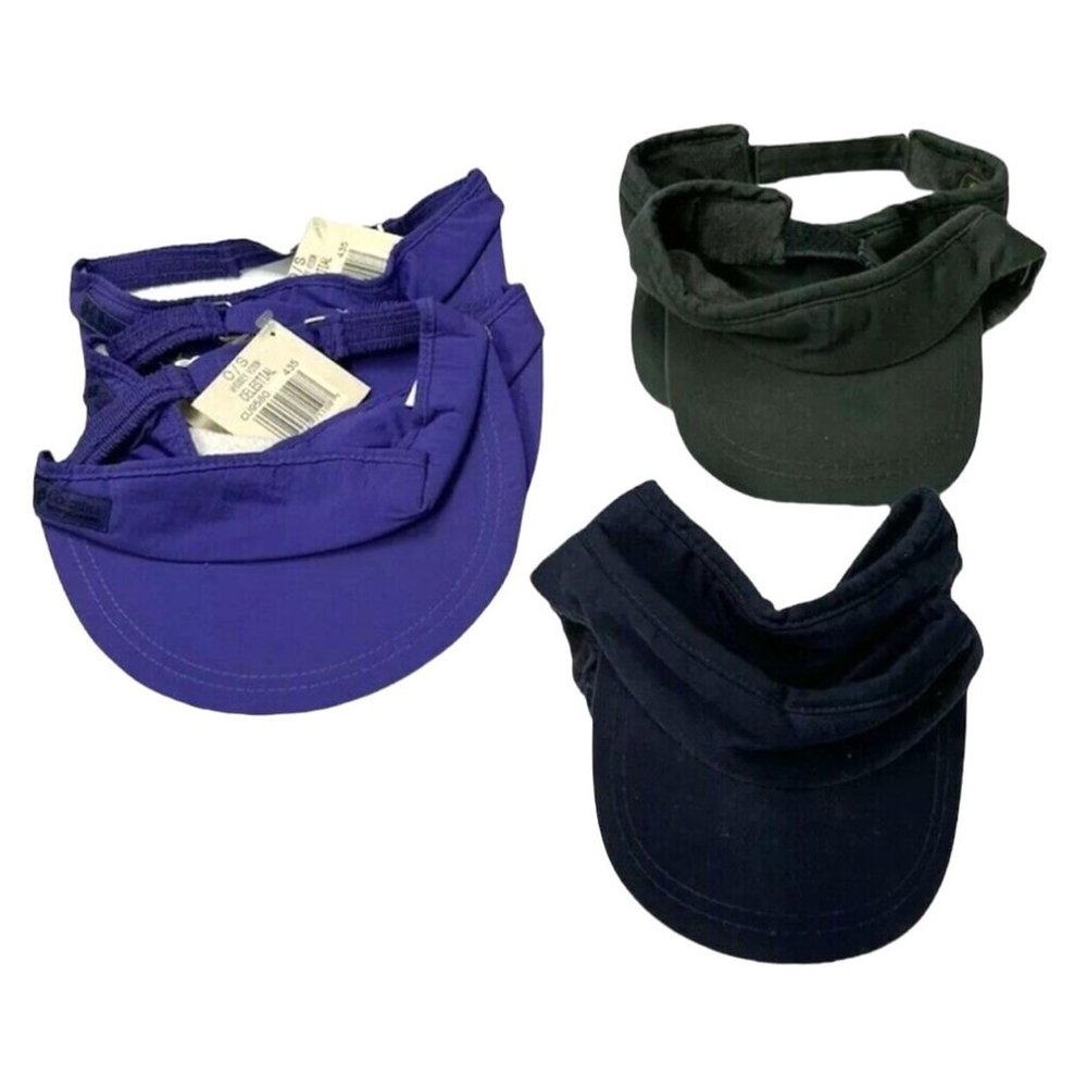 7 Visor Cap Hats Blank Navy Green Purple Red Columbia Sportswear & Cobra NEW